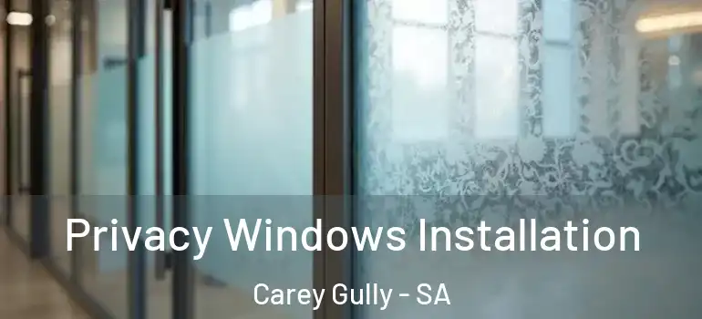  Privacy Windows Installation Carey Gully - SA