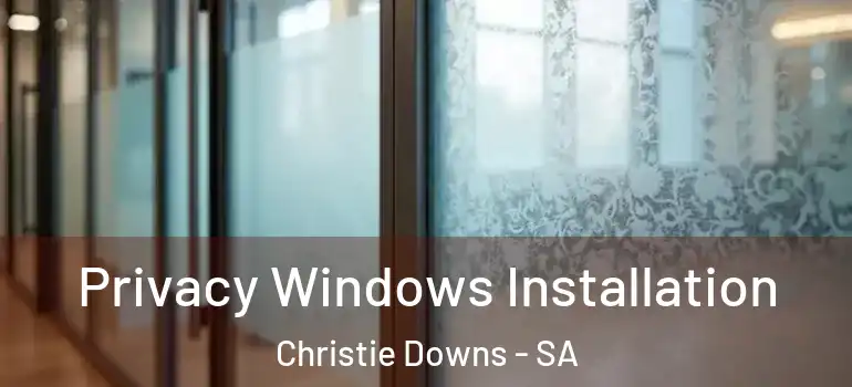 Privacy Windows Installation Christie Downs - SA