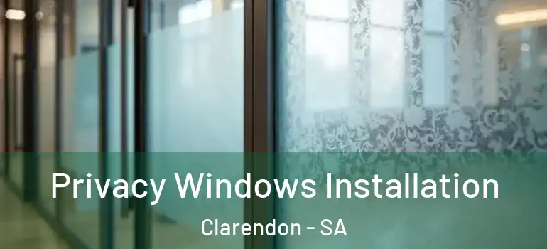 Privacy Windows Installation Clarendon - SA
