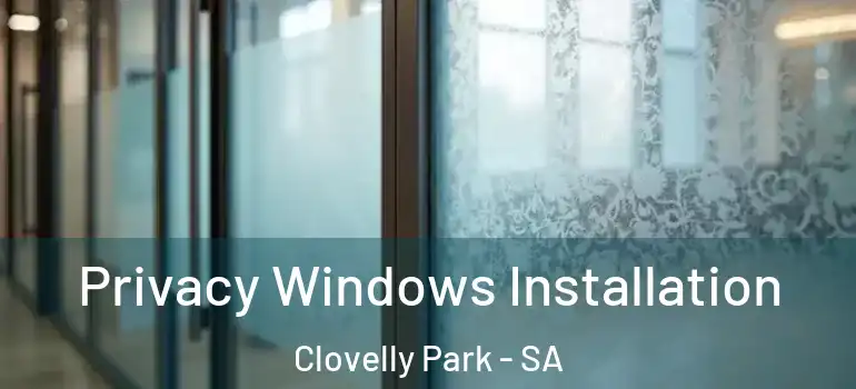 Privacy Windows Installation Clovelly Park - SA