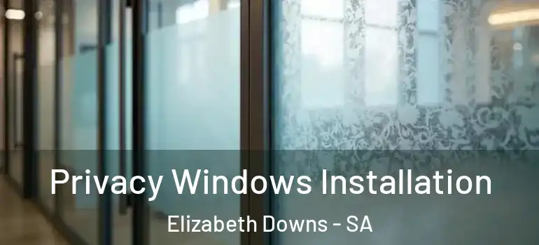 Privacy Windows Installation Elizabeth Downs - SA