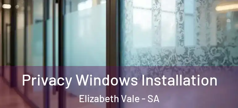 Privacy Windows Installation Elizabeth Vale - SA