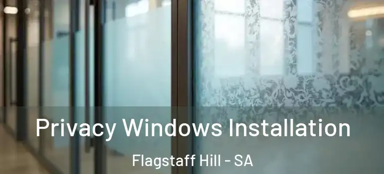 Privacy Windows Installation Flagstaff Hill - SA