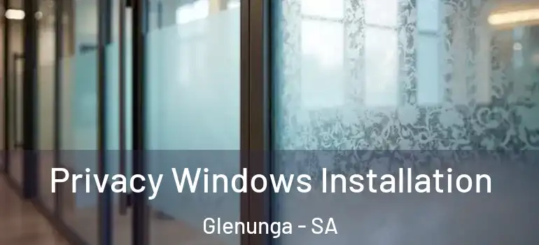 Privacy Windows Installation Glenunga - SA