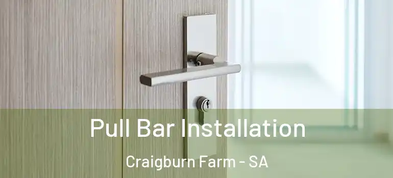 Pull Bar Installation Craigburn Farm - SA