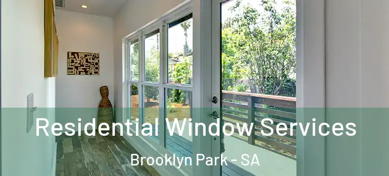 Residential Window Services Brooklyn Park - SA
