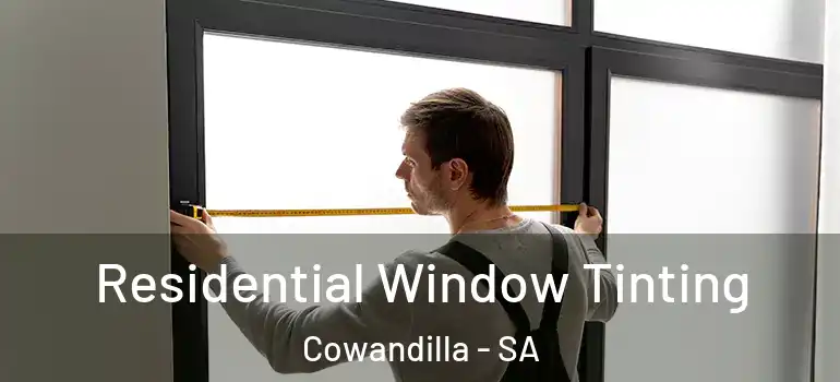Residential Window Tinting Cowandilla - SA