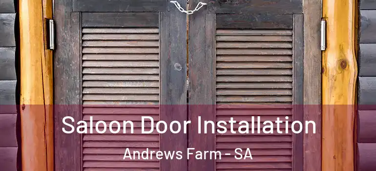 Saloon Door Installation Andrews Farm - SA