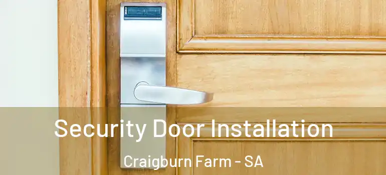 Security Door Installation Craigburn Farm - SA