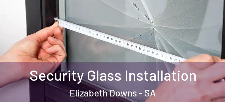 Security Glass Installation Elizabeth Downs - SA