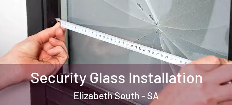 Security Glass Installation Elizabeth South - SA