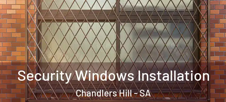 Security Windows Installation Chandlers Hill - SA