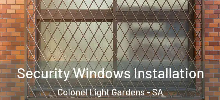 Security Windows Installation Colonel Light Gardens - SA