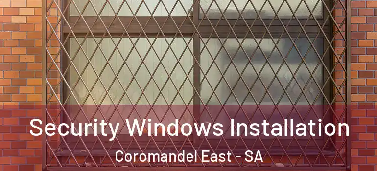  Security Windows Installation Coromandel East - SA