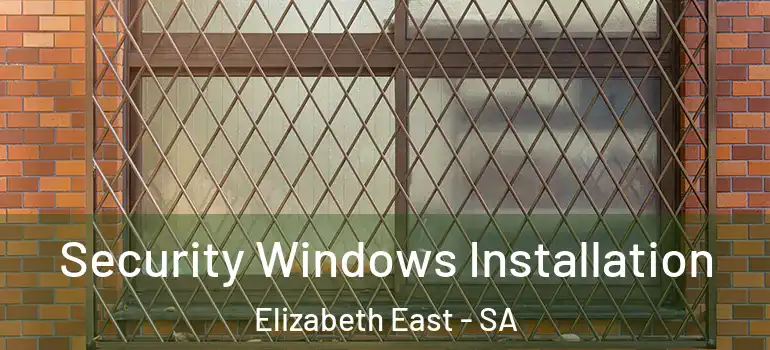  Security Windows Installation Elizabeth East - SA