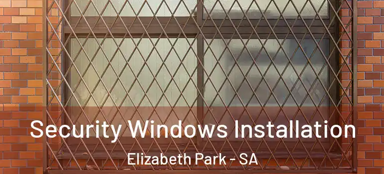 Security Windows Installation Elizabeth Park - SA