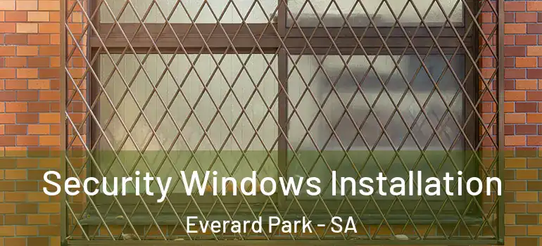 Security Windows Installation Everard Park - SA