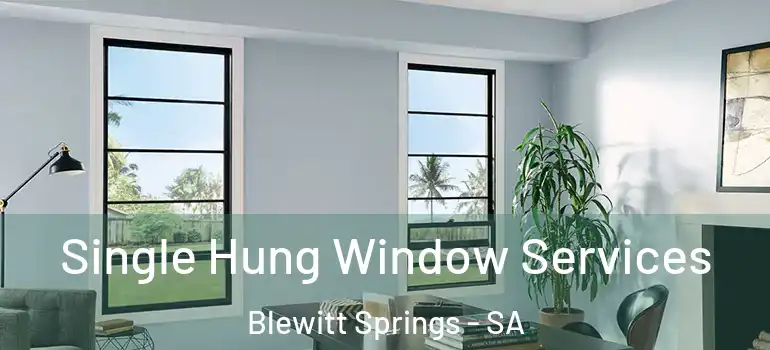 Single Hung Window Services Blewitt Springs - SA