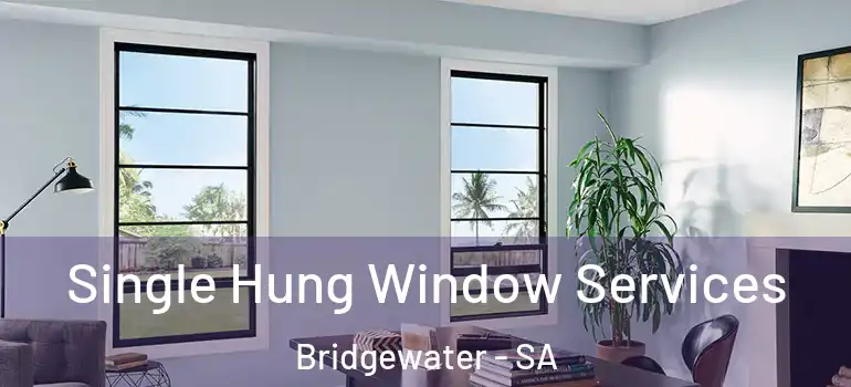 Single Hung Window Services Bridgewater - SA