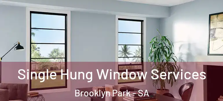 Single Hung Window Services Brooklyn Park - SA