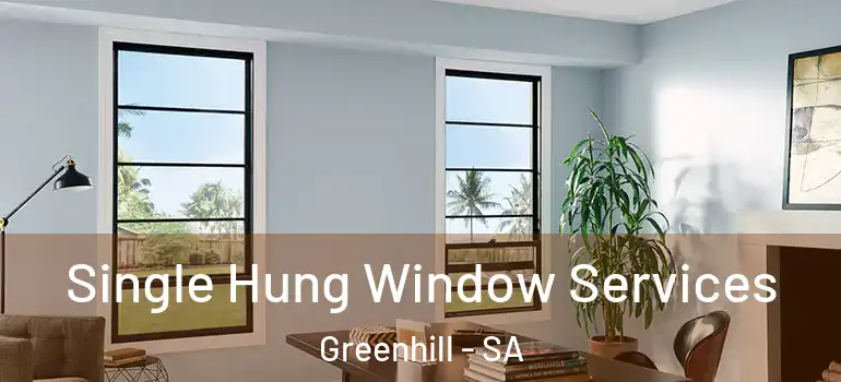 Single Hung Window Services Greenhill - SA