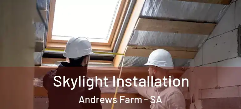 Skylight Installation Andrews Farm - SA