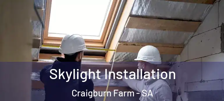 Skylight Installation Craigburn Farm - SA