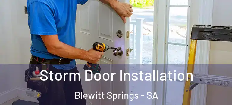 Storm Door Installation Blewitt Springs - SA