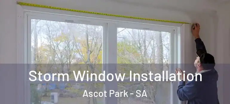 Storm Window Installation Ascot Park - SA
