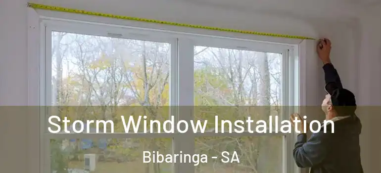 Storm Window Installation Bibaringa - SA