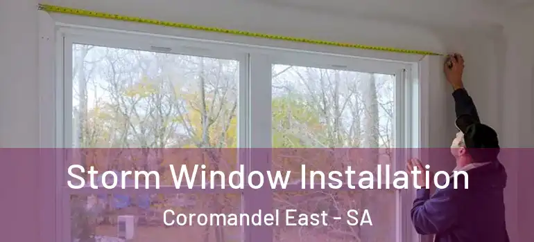 Storm Window Installation Coromandel East - SA