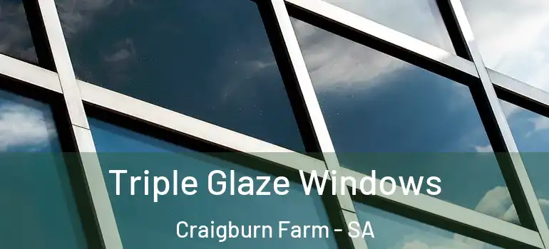 Triple Glaze Windows Craigburn Farm - SA