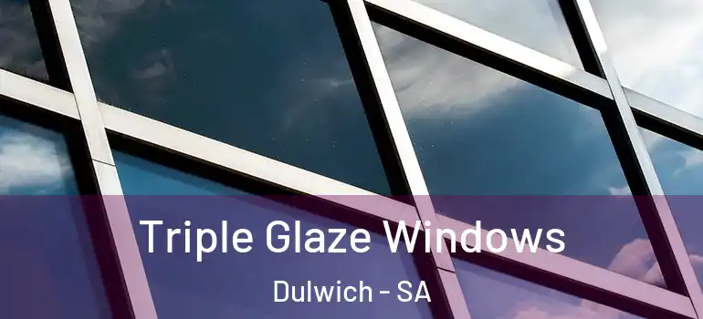 Triple Glaze Windows Dulwich - SA