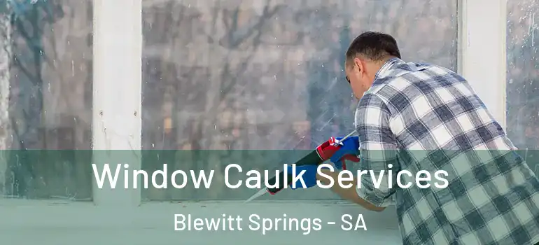 Window Caulk Services Blewitt Springs - SA