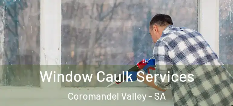 Window Caulk Services Coromandel Valley - SA