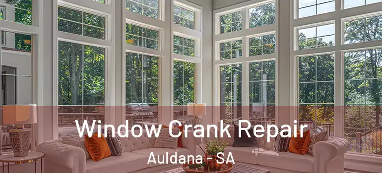 Window Crank Repair Auldana - SA