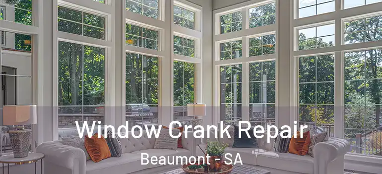 Window Crank Repair Beaumont - SA
