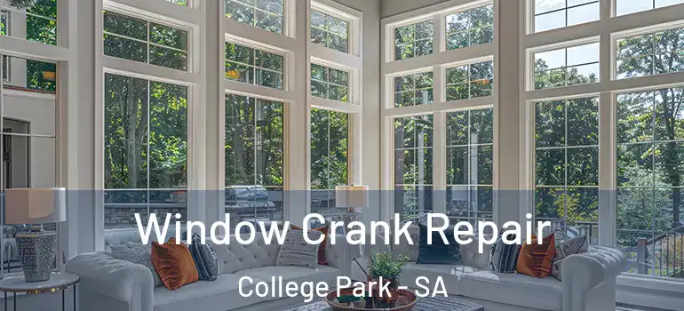 Window Crank Repair College Park - SA