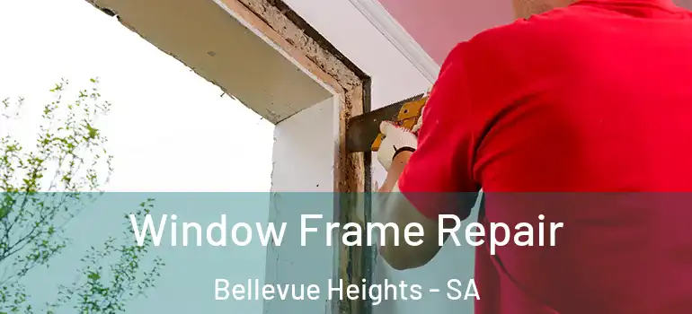 Window Frame Repair Bellevue Heights - SA