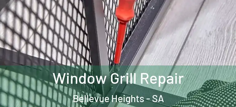 Window Grill Repair Bellevue Heights - SA