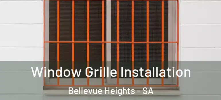 Window Grille Installation Bellevue Heights - SA