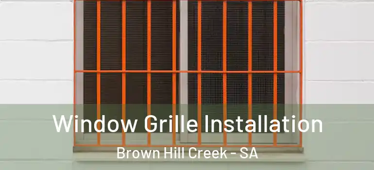 Window Grille Installation Brown Hill Creek - SA