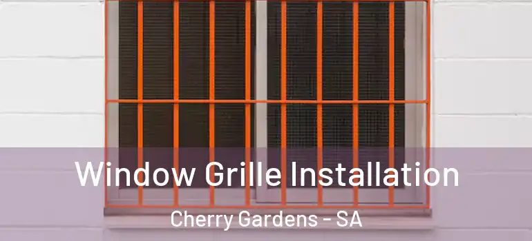 Window Grille Installation Cherry Gardens - SA