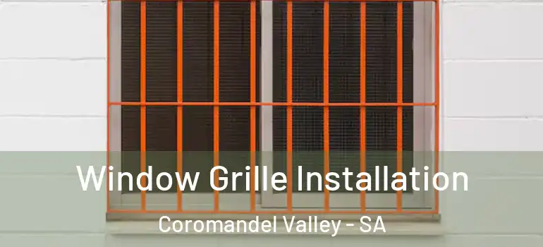 Window Grille Installation Coromandel Valley - SA