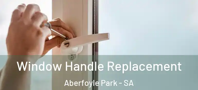 Window Handle Replacement Aberfoyle Park - SA