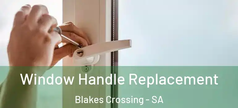 Window Handle Replacement Blakes Crossing - SA