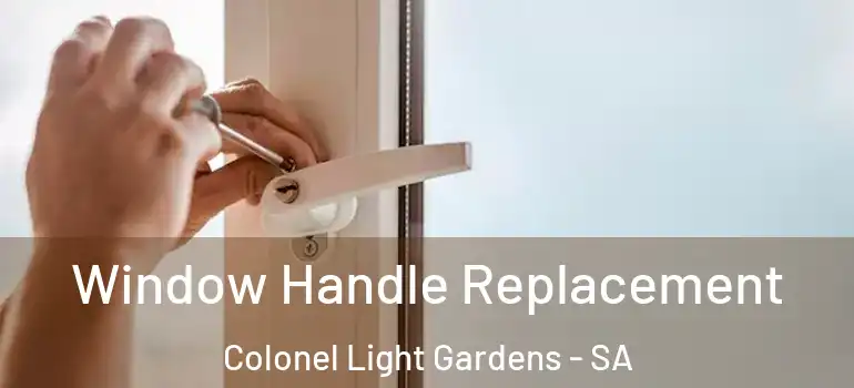 Window Handle Replacement Colonel Light Gardens - SA
