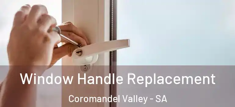  Window Handle Replacement Coromandel Valley - SA