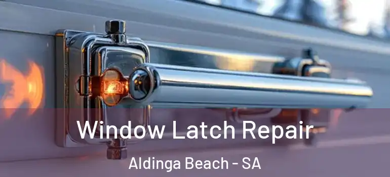 Window Latch Repair Aldinga Beach - SA