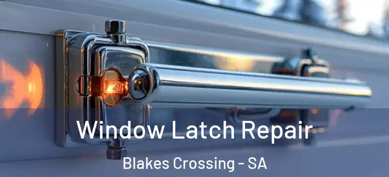 Window Latch Repair Blakes Crossing - SA